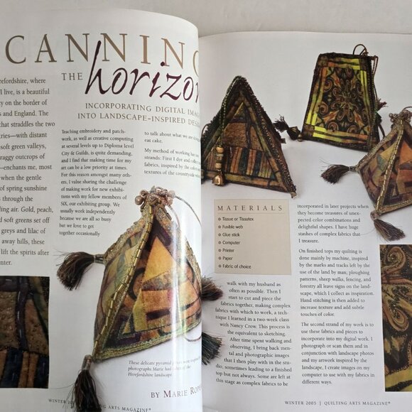 Quilting Arts Magazine Winter 2005 Creative Self-Portrait Quilts Knit Stitch And - Picture 9 of 15